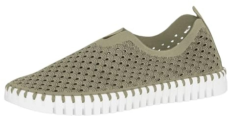 Ilse Jacobsen HORNBÆK | Zapatos Planos para Mujer | Zapatilla con Material de Microfibra reciclada y Suela de Caucho Natural Antideslizante | Tulip3275 | Ligero, Transpirable y ecológico
