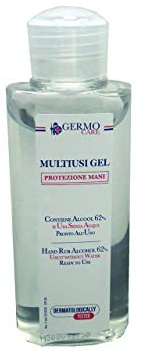 Germo Multiusi Gel Igienizzante, Pronto all'Uso, per l'Igiene delle Mani, Uso Senz'Acqua, Dermatologicamente Testato, Presidio Medico Chirurgico, Confezione da 24 Flaconi da 100 ml cad