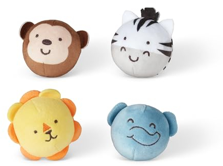 Melissa & Doug Rollables Les Amis du Safari, Jouet pour Nourrissons et Jeunes Enfants (4 pièces)