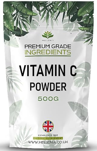 Vitamin C Ascorbic Acid Powder - 500g Pouch - Premium Grade Ingredients | Pure Vitamin C Powder 500g (Ascorbic Acid) - Helps Maintain a Strong Immune System (Unflavoured)