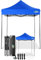 COBIZI Faltpavillon 2x2 Wasserdicht Stabil Winterfest ohne Seitenwand,Pop Up Pavillon Partyzelt,Sonnenschutz Gartenpavillon,Pavillon Faltbar mit Handtasche(2 mal 2m Blau)