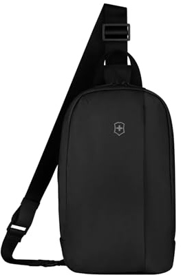 Victorinox Travel Essentials Sling Bag, Schultertasche mit RFID-Schutz, Reise-Umhängetasche, Praktische Innenfächer, Damen/Herren, Schwarz