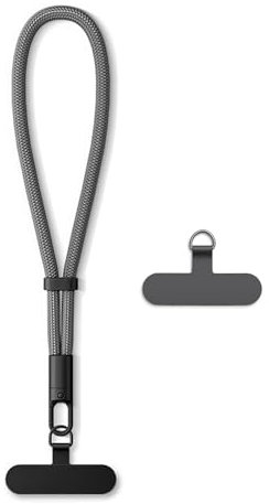 AOKSUNOVA Handykette Kurz Handgelenk Handy Handschlaufe Handyband Kurz Universal Dunkelgrau