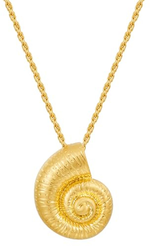 YUYWWAN Collana Conchiglia Oro, Estive Oceanica Mare Collane per Donna, Collane Girocollo Donne con Conchiglia, Accessori per collana Ragazze Ragazze Per Mamma Amante Sorella (Oro A)