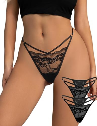 ohmydear String tanga sexig tunn spets tangas för kvinnor mini G-string t-back trosor stora storlekar G-string underkläder stringtrosor kvinnor erotiska mini string trosor för sex