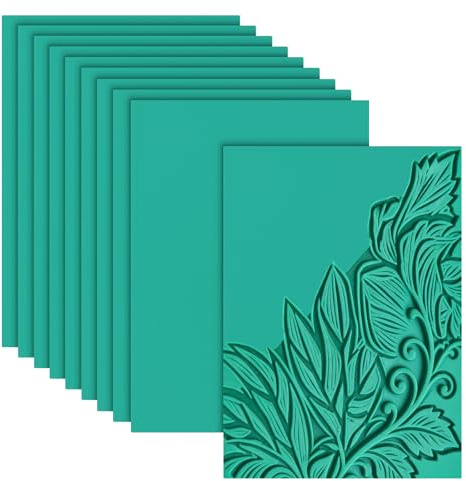 FUNSUEI Pack of 10 A5 Soft Rubber Lino Printing Kit for Carving