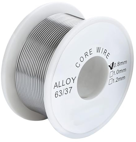 Stagno di saldatura 0,8 mm 30 g con nucleo di colofonia, stagno per saldare elettronica,Saldatura Per Riparazione e Componenti Elettronici