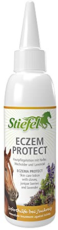 Stiefel Eczemprotect - Lotion de Soin pour Chevaux - 125 ML - pour irritations et démangeaisons - Protège Les Peaux sèches et sensibles - Soutient l'eczéma d'été - Revitalisant et Protecteur