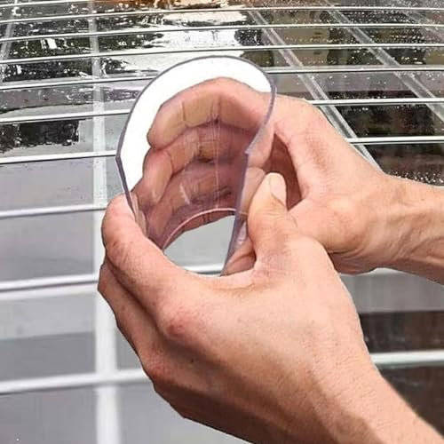 NIANXINN Plaque de Polycarbonate,Feuille Acrylique en Plastique Transparent,Panneaux de Toit Anti-UV,Cadre Photo en Verre de Remplacement,pour Abris D'auto,Auvents,Vérandas et Enclos (1.56x1m)