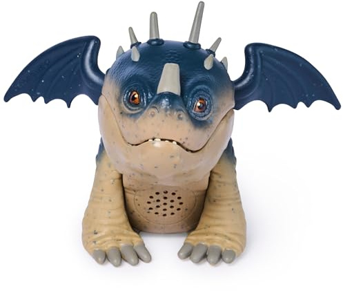Dreamworks How to Train your Dragon, Interaktiver Mini-Drache Fleischklops, Figur mit Soundeffekten, Spielzeug für Kinder ab 4 Jahren