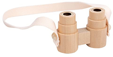 Kaeltsyn Binoculares para niños Regalos navideños y cumpleaños Niño explorando la Naturaleza Lente de Aumento Hecha en Madera Regalo para niños y niñas Binoculares para niños