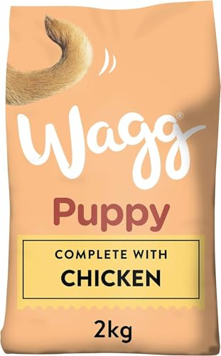 Wagg Complete Dry Puppy Food Turkey & Rice 2kg (Pack of 6) | Meaty Ingredients Come 1st - 100% Balanced with Natural Ingredients - Supports Digestive Health - For Growing Puppies