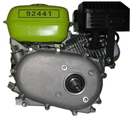 Varan Motors 92441 Benzinmotor 6,5Hp 4,8KW mit Ölbadkupplung, Reduktionsgetriebe 1/2, Achse mit Passfederkupplung 19.96mm