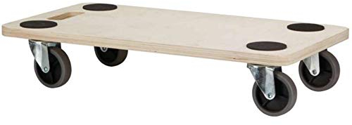 Toolland Plateau Roulant, revêtement antidérapant, 4 Roues pivotantes, capacité de Charge 150 kg