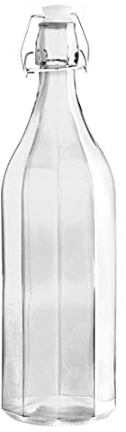 BOTELLA MESA VIDRIO CON TAPÓN