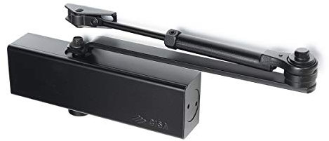 CISA 1C151103090, Chiudiporta Multiforza Professional Plus 2 con Arresto, EN 2-4, Nero Opaco, Largh. Porta Max 850-1100