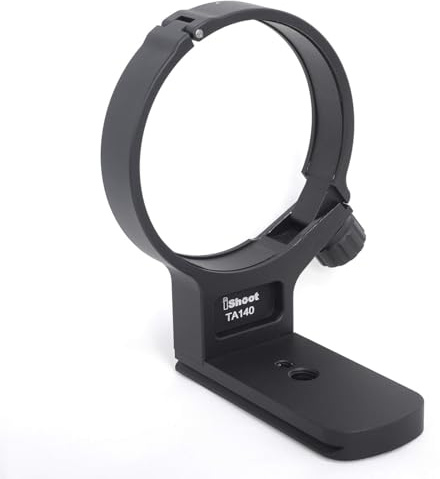 iShoot Anello di montaggio per treppiede con staffa interamente in metallo compatibile con Tamron 100-400 mm f/4.5-6.3 Di VC USD (A035), piastra a sgancio rapido ARCA-Swiss Fit integrata per morsetto