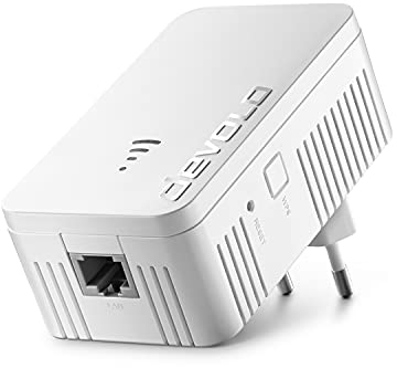 Devolo Repeater WiFi 5 (ac) 1200: Verstärker WiFi Mesh, 1200 Mbits, 1x Gigabit Ethernet, WLAN-Repeater kompatibel mit Allen Internetboxen, Access Point, Französischer Stecker