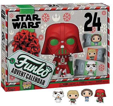 Funko Advent Calendar: Star Wars Holiday - Darth Vader - 24 Tage der Überraschung - Vinyl-Minifigur Zum Sammelns - Mystery Box - Geschenkidee - Feiertage zu Weihnachten Für Mädchen, Jungen