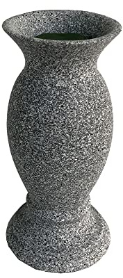Resin Cemetery Vase Grave Decorations Floral Holder for Fresh or Artificial Flowers with Floral Foam and Long Metal Spike Memorial Gift