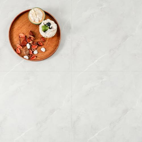 Irisroom PVC Bodenbelag Selbstklebend Wasserdicht Marmoroptik, 30x30cm, Dicke 1,0mm, 10 Fliesen (0,9m)