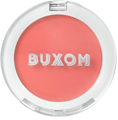 BUXOM Plump Shot Peptide Plumping Blush, Coral Sheer