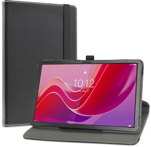 LiuShan Custodia per Lenovo Xiaoxin Pad,360 Gradi di Rotazione Custodia in Pelle PU con Supporto Caso per Lenovo Tab M11 TB330FU/K11 TB330XUP /Lenovo Xiaoxin Pad 2024 11 Pollici Tablet,Nero