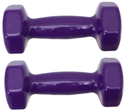 Gogogmee Hantelset Fürs Fitnessstudio 4 Kg Hanteln Ohne Gusseisen Fitnessgeräte für Das Ganzkörpertraining Farbcodiert Unisex