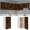 CINDERFUL Hängeschrank Räuchereiche 29,5x31x60 cm Holzwerkstoff,Hängeschrank Küche Räuchereiche Viel Stauraum für Geschirr und mehr Optimale Raumausnutzung Küche, Haushalt & Wohnen Möbel