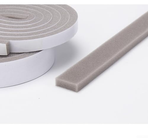 Striscia di isolamento acustico in schiuma, guarnizione in spugna per porte e finestre, nastro antivento in lega di alluminio PVC anti-collisione