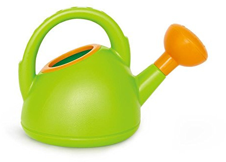 Hape Arrosoir Enfant Jardinage Vert & Orange - Jouet Jardin 2 Ans et Plus - Travail de la Terre et Le Sable pour Laisser Exprimer sa Créativité - Jouet Sûr & Durable