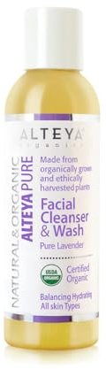 Alteya Organic detergente viso 150 ml – lavanda pura – sapone USDA 100% certificato organico biodegradabile – puro naturalе detergente viso liquido basato su olio essenziale di lavanda