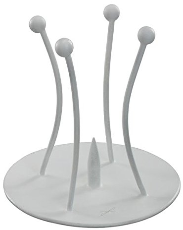 Kerzenleuchter Weiß mit Dorn für Ø 30-40 mm Kerzen, Taufkerzenleuchter, Kommunionkerzenleuchter