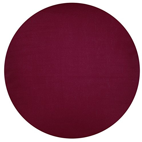 beties Farbenspiel Kissenhülle ca. Ø80 cm - Kissenbezug in interessanter Größen- und Farbauswahl - 100% Baumwolle für eine fröhlich Stimmung in Unifarben (Hibiskus-Beere)