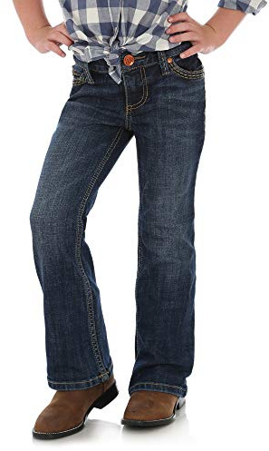 Wrangler Girls' Stretch Boot Cut Jean, Denver, 12