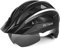 Victgoal Bike Helmet for Men Women with Led Light Detachable Magnetic Goggles Visor Mountain & Road Bicycle Helmets Adjustable Size Adult Cycling Helmets (L: 22.4-24 inch (57-61 cm), Black White)