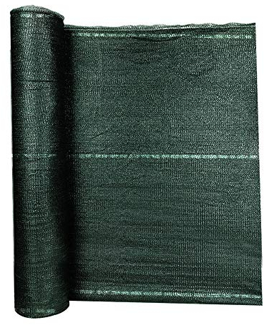 UISEBRT Pare-Vue de clôture en polyéthylène Haute densité - 1,2 x 10 m - Vert - 150 g/m² - Protection Solaire Contre Le Vent - avec Serre-câbles - pour Jardin, Terrain de Sport