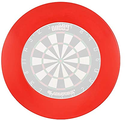ONE80 Dart Catchring Surround Dartscheibe Schutz Dart Auffangring für 45 cm Dartscheibe (Rot)