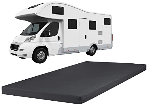 Erwin Müller Spannbettlaken für Wohnmobil, Wohnwagen, Boot - Single-Jersey, anthrazit Größe 135x200 cm - besonders strapazierfähig, Rundumgummi, bis 14 cm Matratzenhöhe