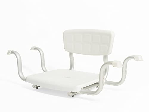 e-wiwa Siège de Baignoire avec Dossier Blanc