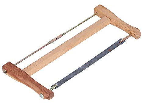 Cosiki Scie à Chantourner pour Le Travail du Bois, Scie à Main pour Cadre de Coupe de Bois, Scie à Fil, Lame de Scie égoïne de Remplacement, Charpentier, Arc à Main, Outil de Coupe de