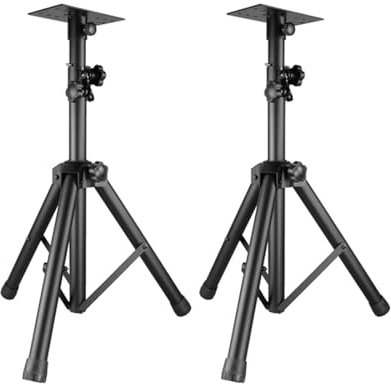 SFKLYU Supporti per Altoparlanti Supporto per Altoparlanti Regolabile in Altezza Coppia di Supporti per Altoparlanti con Gestione dei Cavi per Altoparlanti Satellitari Universali,A1