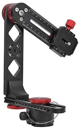 LOCADENCE 720 graders panoramisk stativhuvud med bollhuvud Snabbutsläppsplatta, 10 kg lastlager justerbar universell aluminiumlegering panoramisk kulhuvud för DSLR -kamera