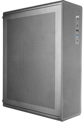 Tacens AEROSLIM500, Case PC MicroATX, Pannelli Mesh Antipolvere, Alimentatore TFX 500W, Ventola Frontale FDB 90mm, Mini Tower Slim Compatibile con MicroATX e Mini-ITX, USB-C e USB 3.0, Nero