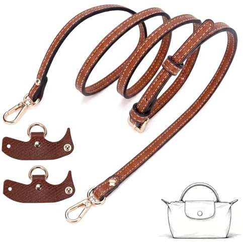Correa Ajustable Cuero para Bolso Mini Mujer – Bandolera sin Perforar, Ancho 0,9 cm, Kit Universal con Ganchos, Accesorio Práctico Bolso Mano o Uso Cruzado