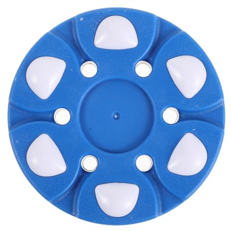 YARNOW Palet de Hockey de Rue à Roues Bleu en PP pour Entraînement pour Compétition Taille Réglementaire pour Hockey sur roulettes