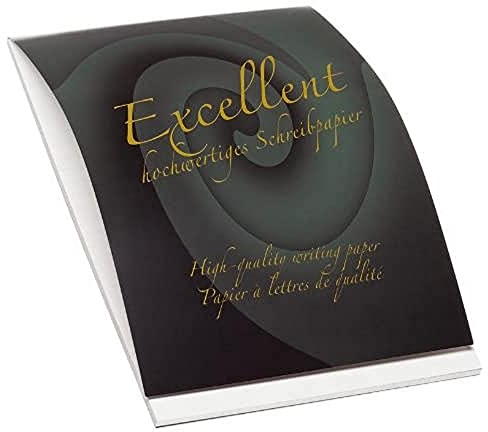 Rössler edler Block A4 | Schreibblock A4 | 50 Blatt DIN A4 Papier | Briefpapier | Briefblock | Notizblock | Schreibwaren | 210 x 297 x 6mm| 1 Stück | Farbe: Weiß