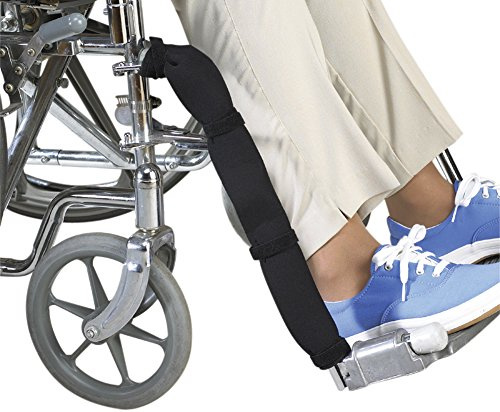 Skil-Care Skin-Guard Leg Protector, Universal Size, Neoprene Wrap for Wheelchair Leg Rest, Durable with Hook and Loop Straps, 703073