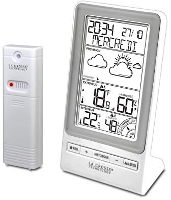 La Crosse Technology La Crosse Technology-WS6819 - Previsión, alertas de temperatura e índice de confort, estación meteorológica, color plateado