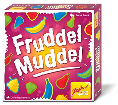 Zoch 601105168 Fruddel Muddel – Familjespel, för 2 till 4 spelare – den fruktiga utmaningen, från 8 år